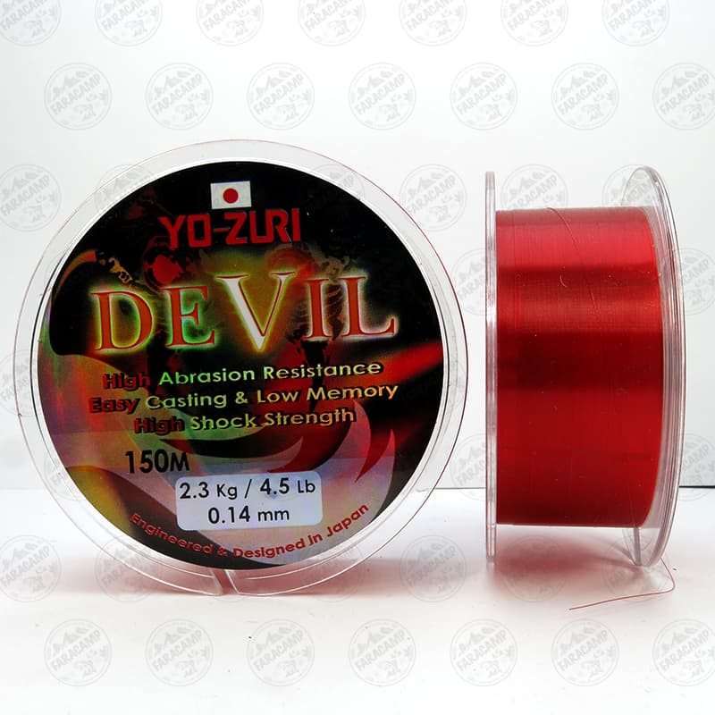 نخ ماهیگیری دویل یوزوری ژاپن سایز ۰.۱۴، ۱۵۰ متر YO-ZURI DEVIL