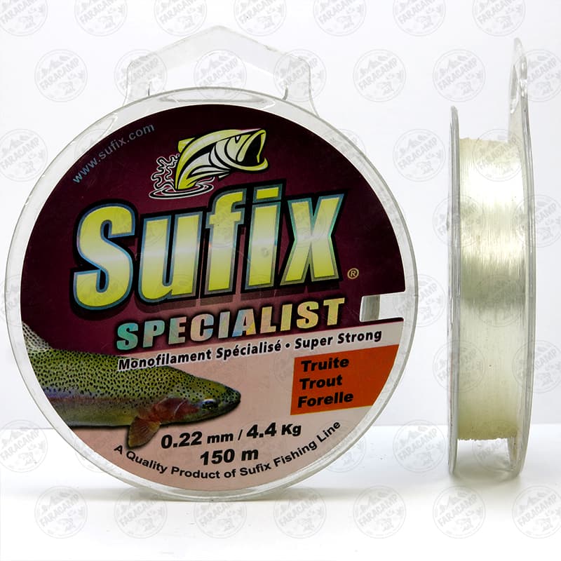 نخ ماهیگیری اسپشیالیست سافیکس سایز ۰.۲۲، ۱۵۰ متر Sufix SPECIALIST Trout