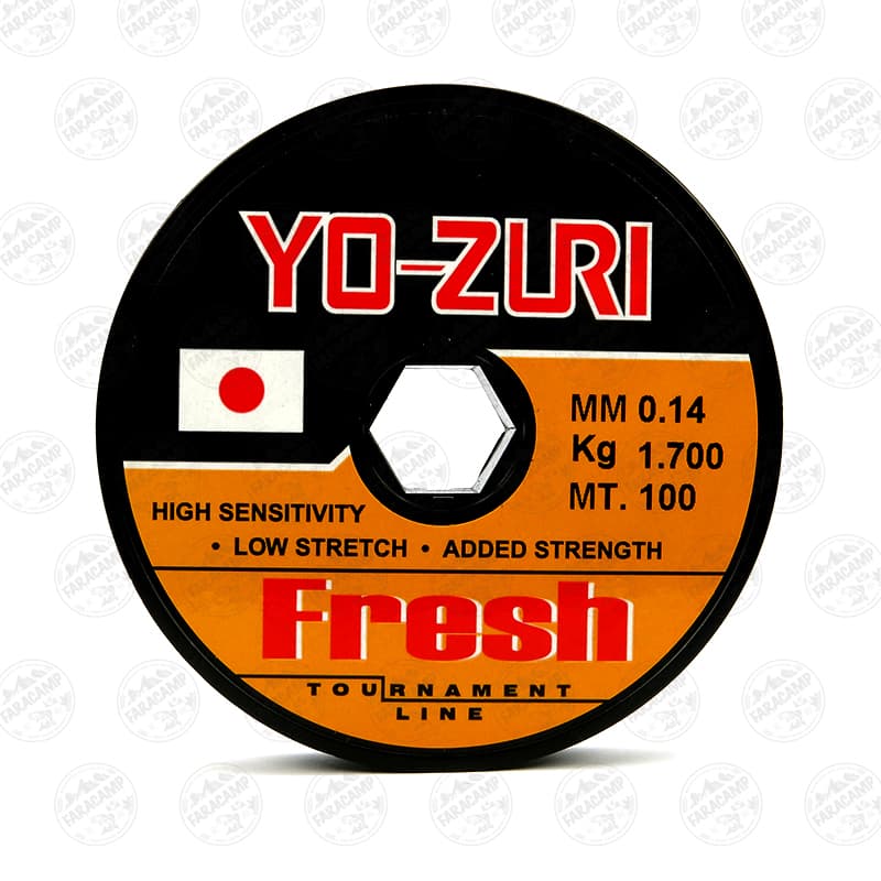 نخ ماهیگیری تورنومنت Fresh یوزوری ژاپن سایز ۰.۱۴، ۱۰۰ متر YO-ZURI Fresh — تصویر ۳