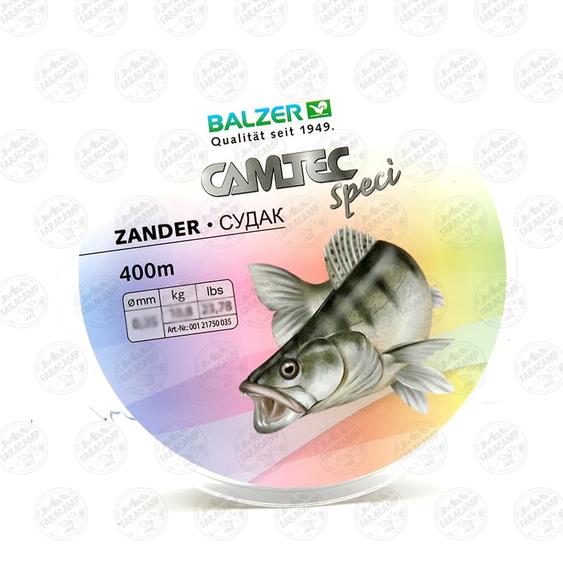 نخ ماهیگیری زیتونی کامتک بالزر سایز ۰.۳۵، ۴۰۰ متر BALZER CAMTEC Speci ZANDER — تصویر ۴