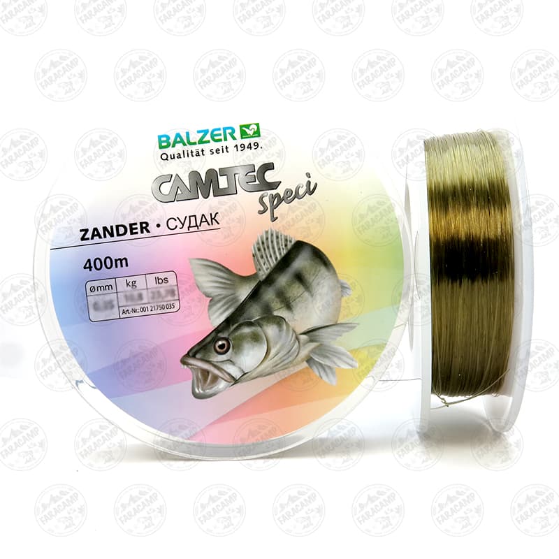 نخ ماهیگیری زیتونی کامتک بالزر سایز ۰.۳۰، ۴۰۰ متر BALZER CAMTEC Speci ZANDER — تصویر ۳
