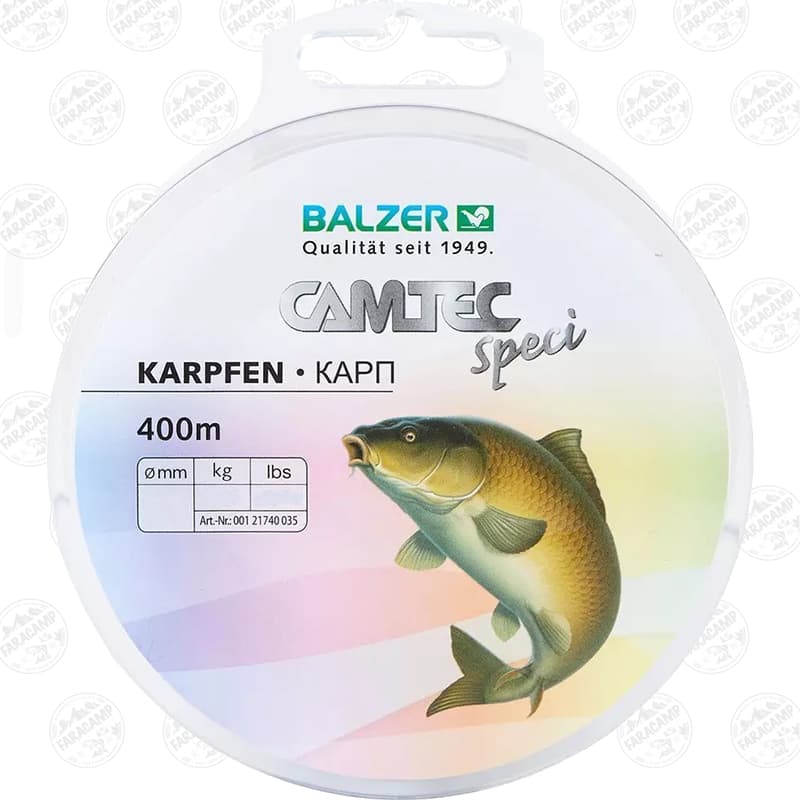 نخ ماهیگیری قهوه ای کامتک بالزر سایز ۰.۲۵، ۵۰۰ متر BALZER CAMTEC Speci KARPFEN