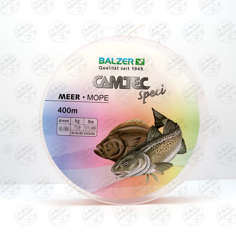 نخ ماهیگیری نارنجی کامتک بالزر سایز ۰.۳۰، ۴۰۰ متر BALZER CAMTEC Speci MEER — تصویر ۴