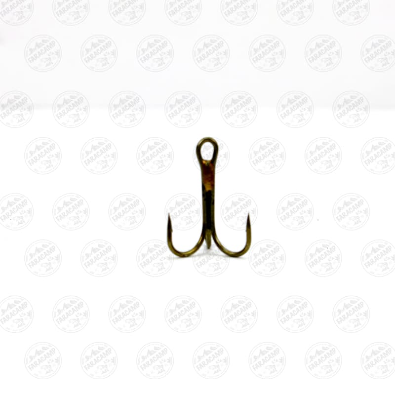 قلاب سه شاخ برنز کاپیتان سایز ۱۰ بسته ۵ عددی Captain TREBLE HOOKS 334 — تصویر ۴