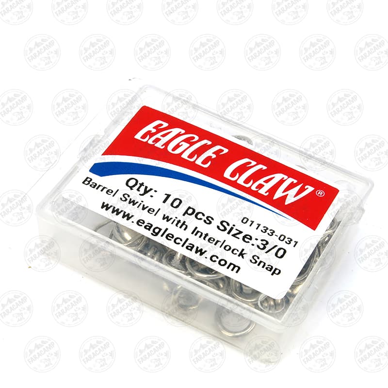 هرزگرد اسپینینگ قفل دار EAGLE CLAW سایز ۳/۰ بسته ۱۰ عددی