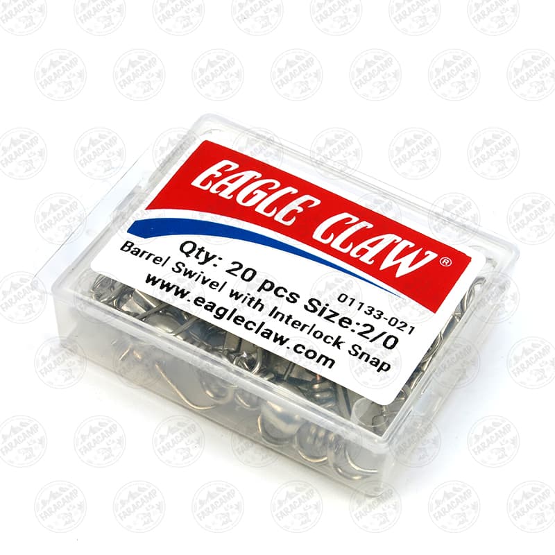 هرزگرد اسپینینگ قفل دار EAGLE CLAW سایز ۲/۰ بسته ۲۰ عددی