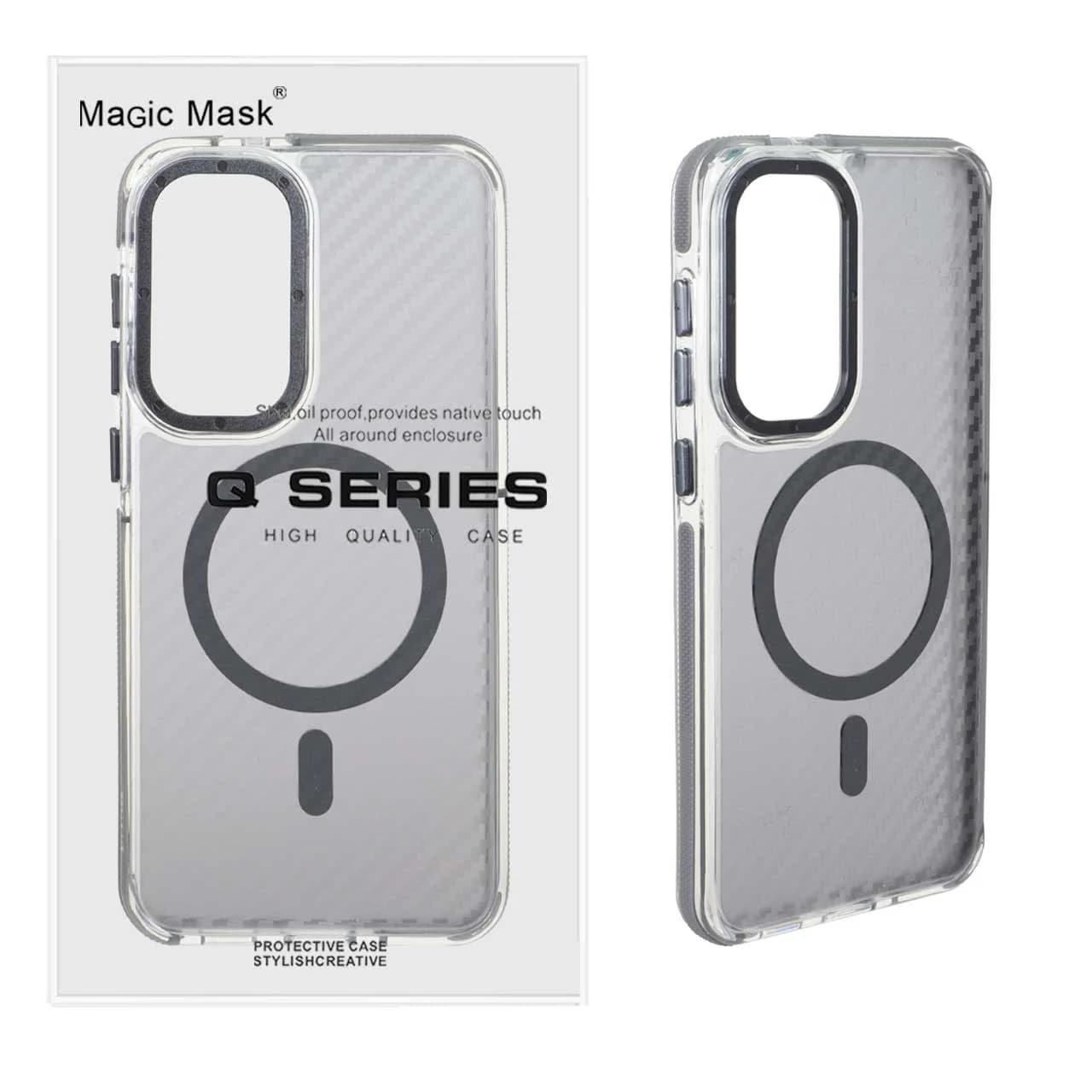 قاب اورجینال Q Series پشت کربن MagSafe مدل Samsung Galaxy S25 FE