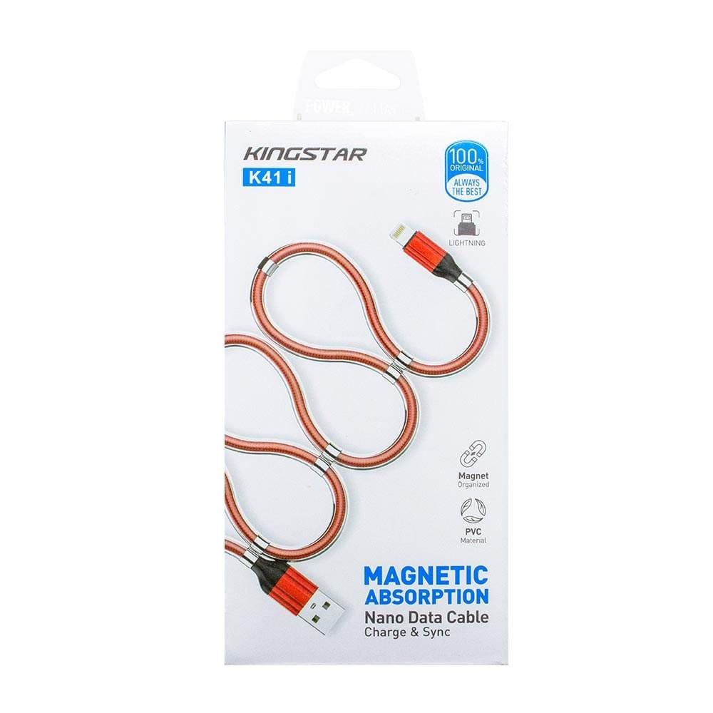 کابل تبدیل USB به لایتنینگ کینگ استار مدل K41i طول 1 متر