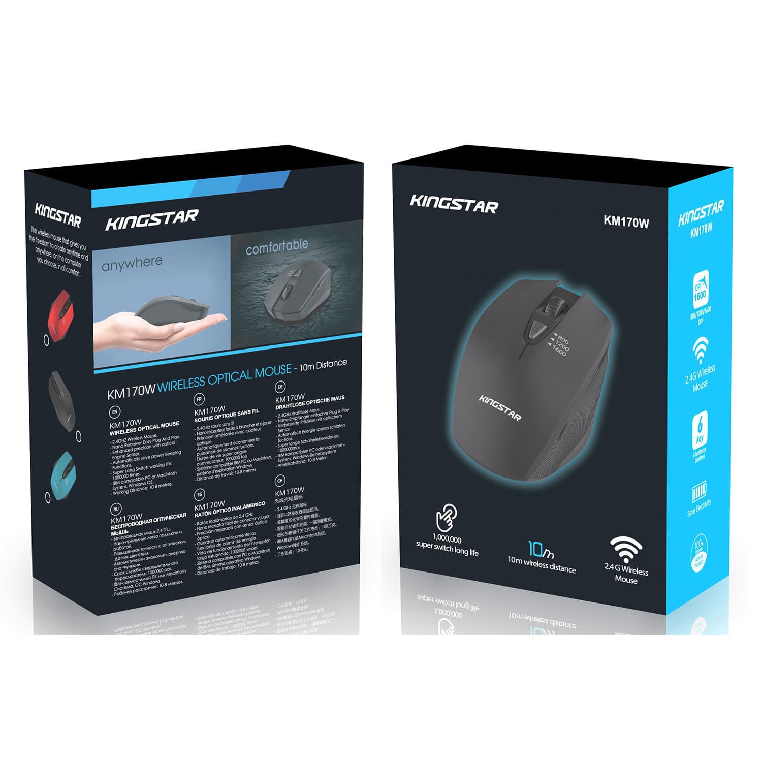ماوس بی سیم کینگ استار مدل KM170W