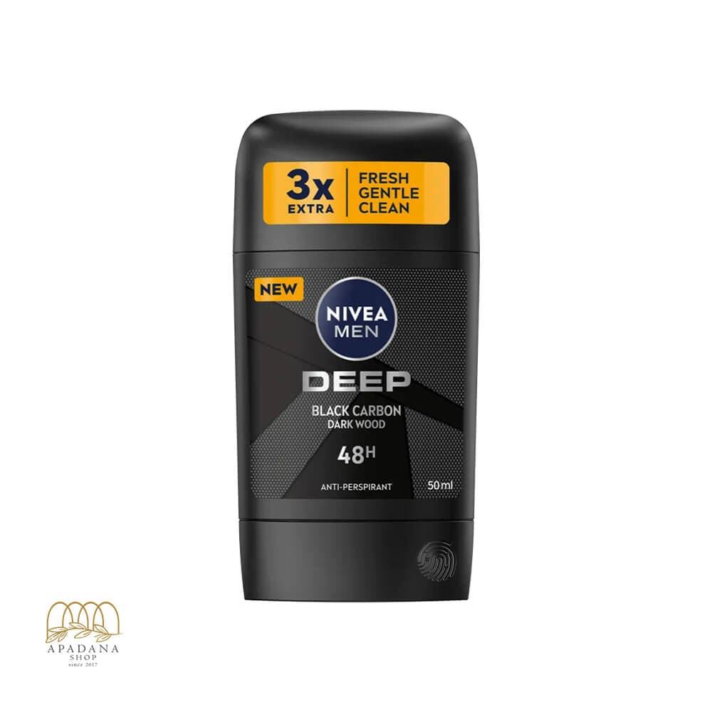 استیک ضد تعریق آقایان نیوآ Nivea Deep Black Carbon حجم 50 میل