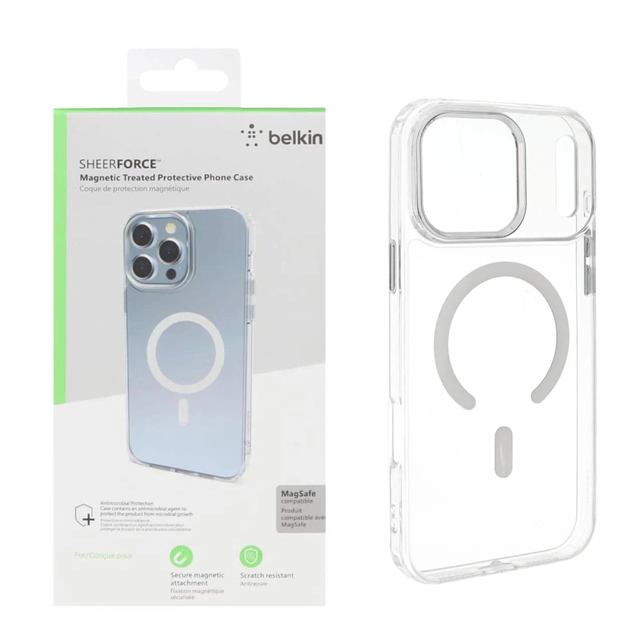قاب belkin شفاف Magsafe مدل Apple iPhone 17 Pro – کد 1 (پک دار)