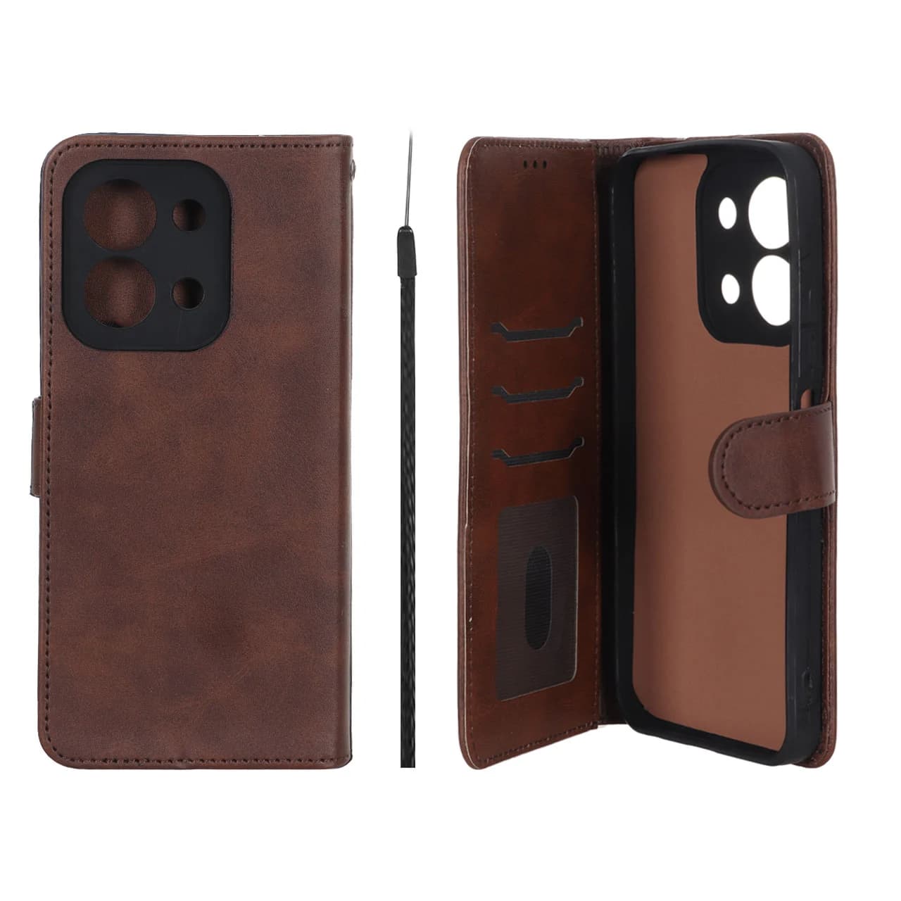 کیف موبایل مگنتی Crystal داخل مخمل نسخه گلوبال Xiaomi Redmi 15C / Poco C85