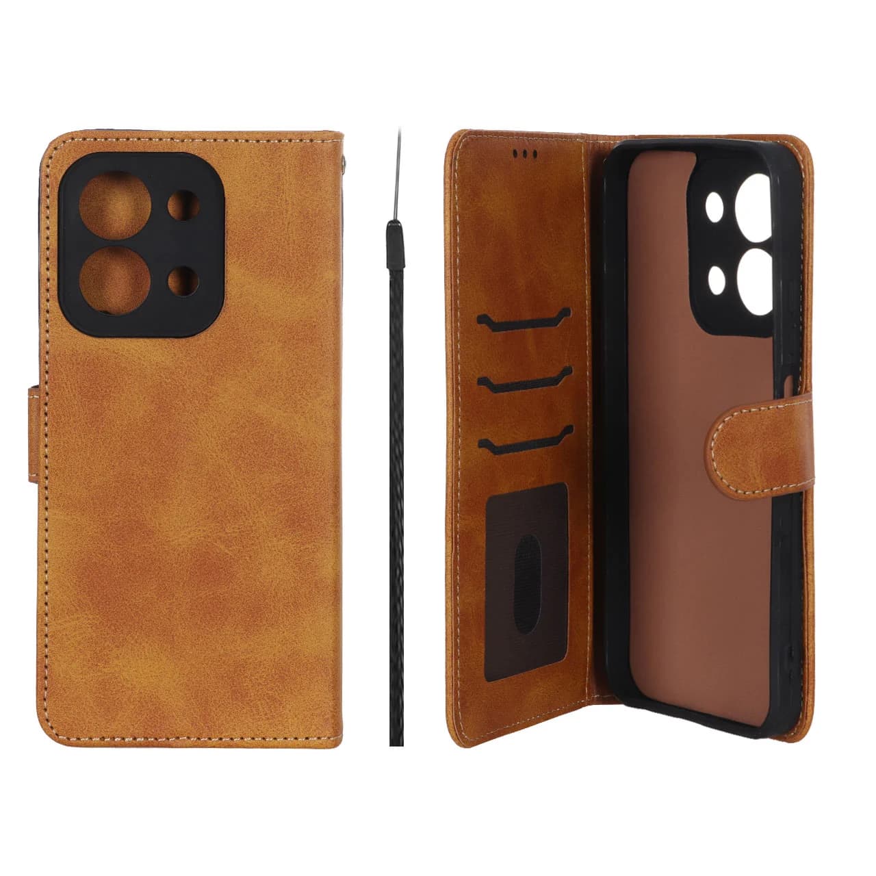کیف موبایل مگنتی Crystal داخل مخمل نسخه گلوبال Xiaomi Redmi 15C / Poco C85 — تصویر ۳