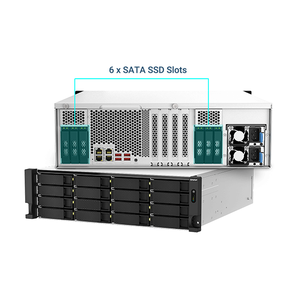 ذخیره ساز تحت شبکه کیونپ TS-h2287XU-RP-E2378-64G — تصویر ۲