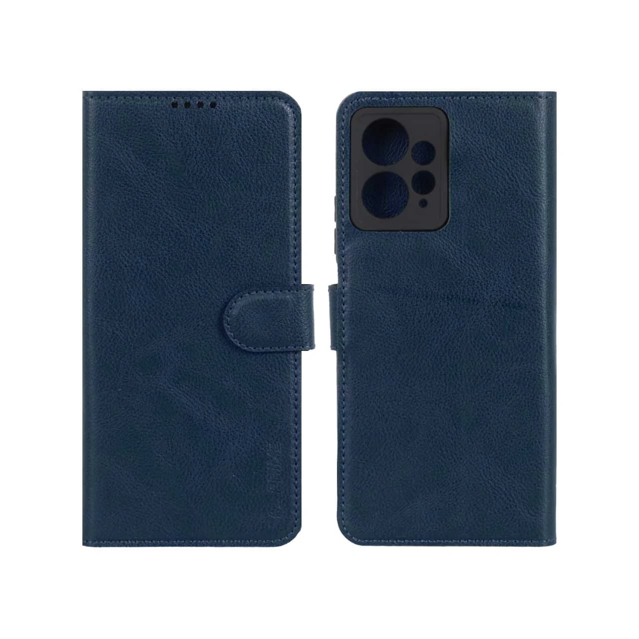 کیف موبایل چرمی مگنتی محافظ لنزدار Xiaomi Redmi Note 12 4G
