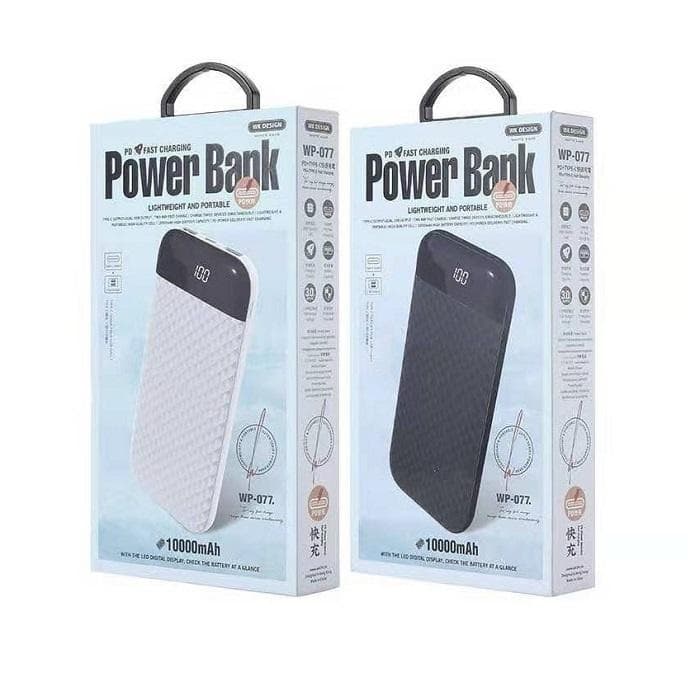 پاوربانک WK مدل WP-077 ظرفیت 10000 میلی آمپر ساعت