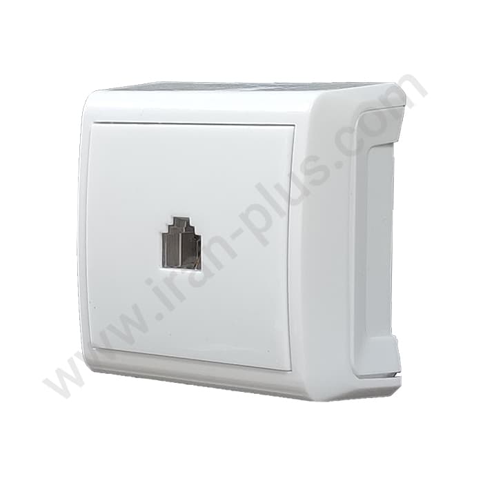 تلفن تک سوکت (2خط) مدل الیزه روکار