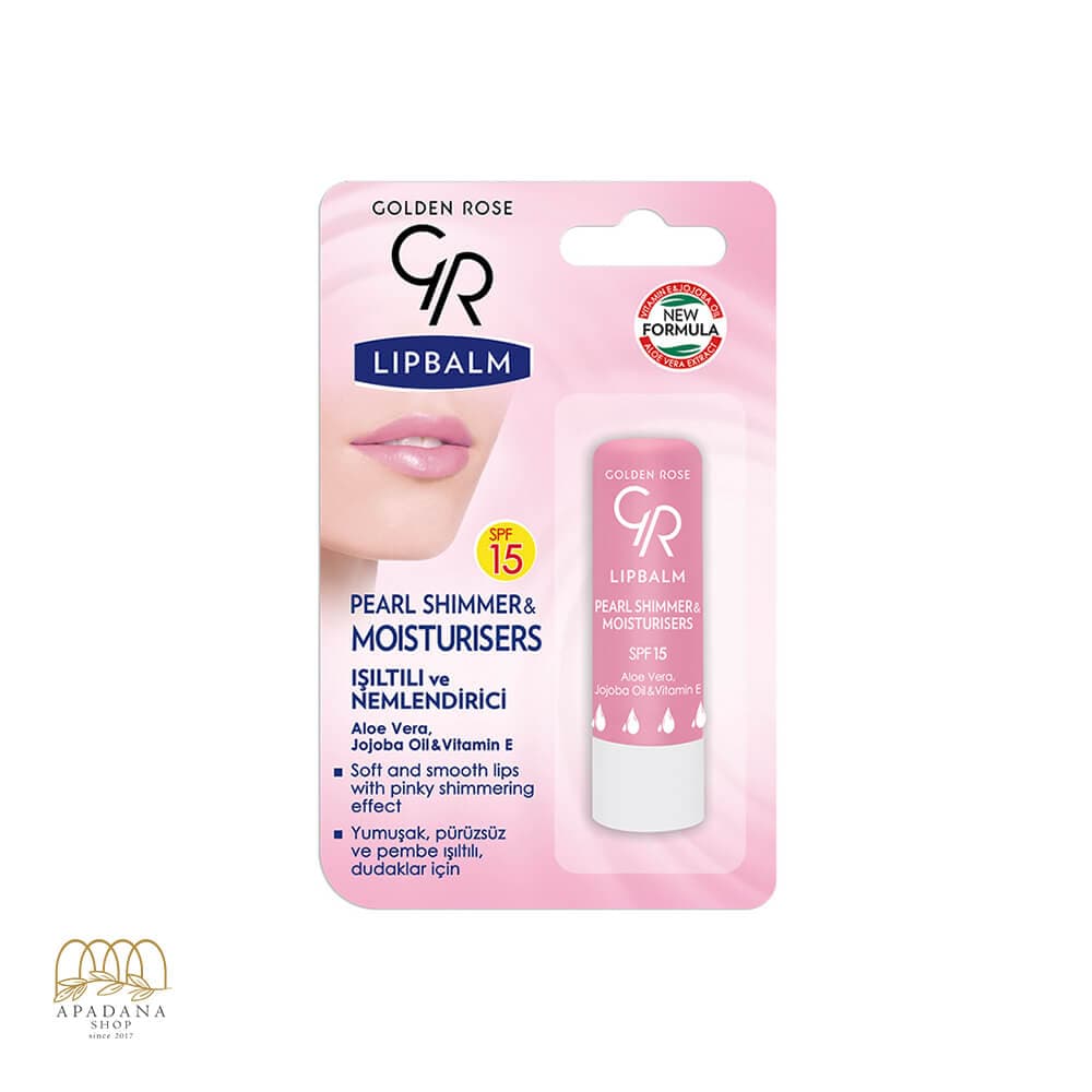 بالم لب براق کننده و مرطوب کننده گلدن رز حجم 4.6 گرم