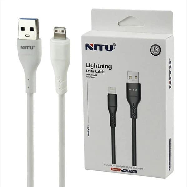 کابل تبدیل USB به لایتنینگ نیتو مدل NC130 طول 1.2 متر — تصویر ۳