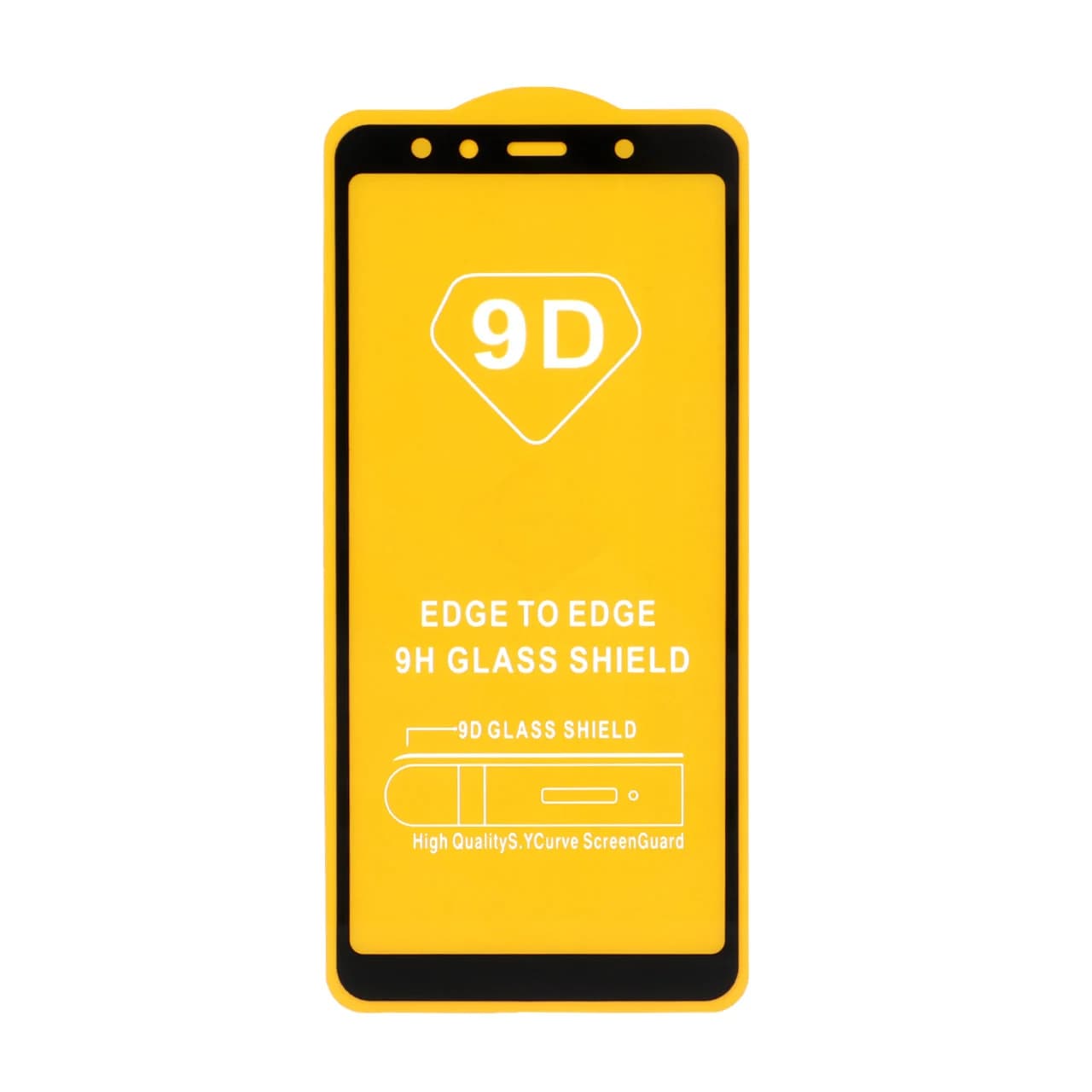 محافظ صفحه نمایش شیشه ای Samsung Galaxy A750 / J4 Core / J4 Plus / J6 Plus / J8 / A8 Plus / A6 Plus / A7 2018 – Full Cover – مشکی (بدون پک)