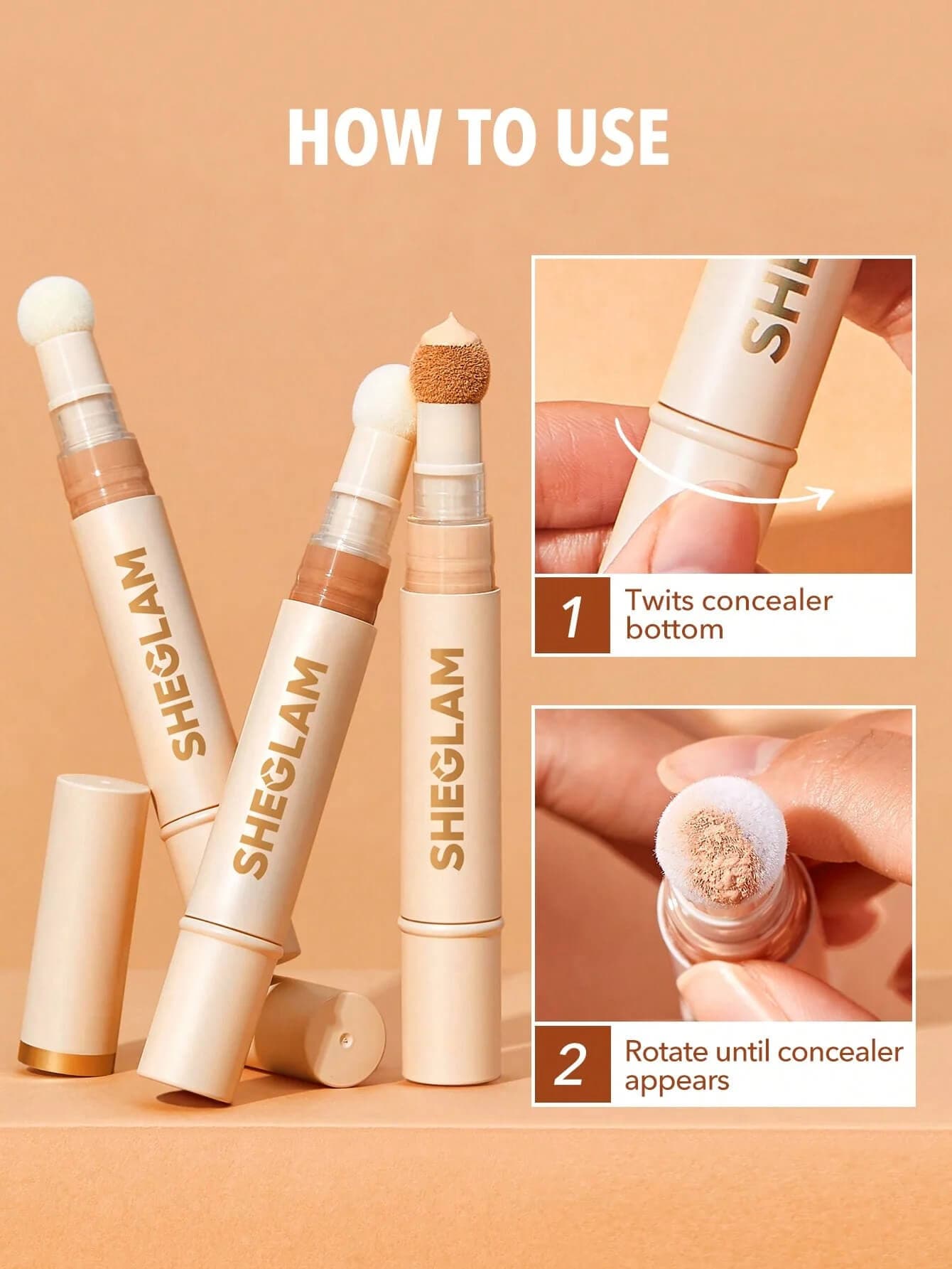کانسیلر پد دار شیگلم مدل Complexion Boost — تصویر ۳