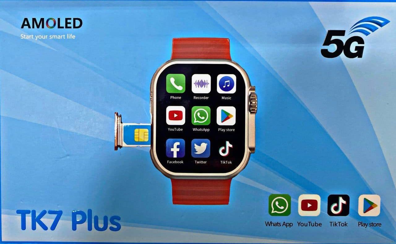 ساعت هوشمند اورجینال سیم کارت خور TK7 plus 5G Amoled