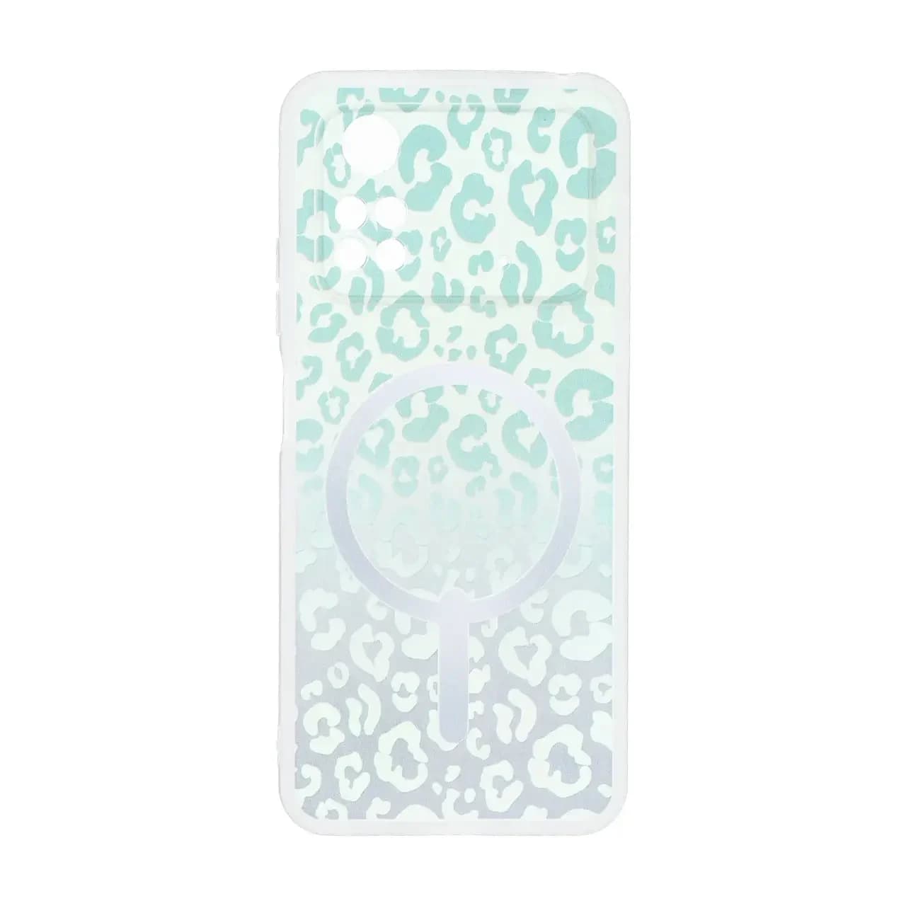 قاب ژله ای پلنگی طرح مگ سیف دور مات محافظ لنزدار Xiaomi Poco M4 Pro 4G — تصویر ۲