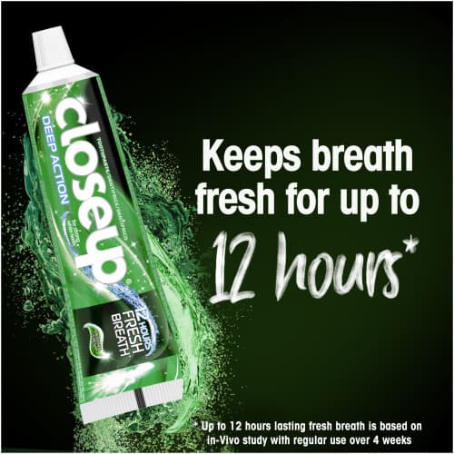 خمیر دندان کلوزآپ Closeup Deep Action Menthol Fresh وزن 100 گرم — تصویر ۴