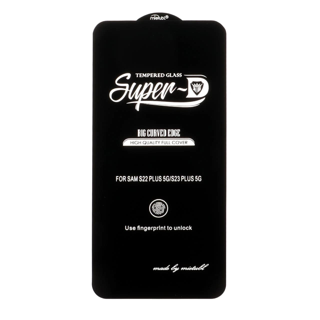 محافظ صفحه نمایش شیشه ای Samsung Galaxy S22 Plus / S23 Plus – Full Cover Super D Mietubl – مشکی (بدون پک) – NTC ORG