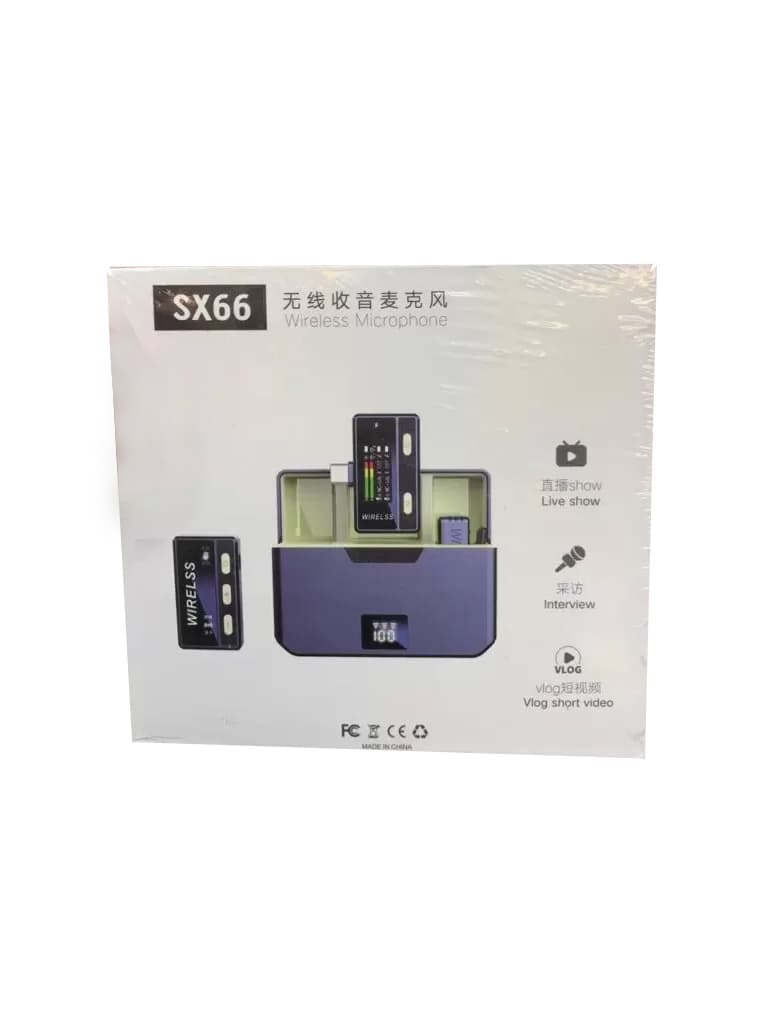 میکروفن یقه ای بی سیم مدل (فروش عمده و تک)SX66