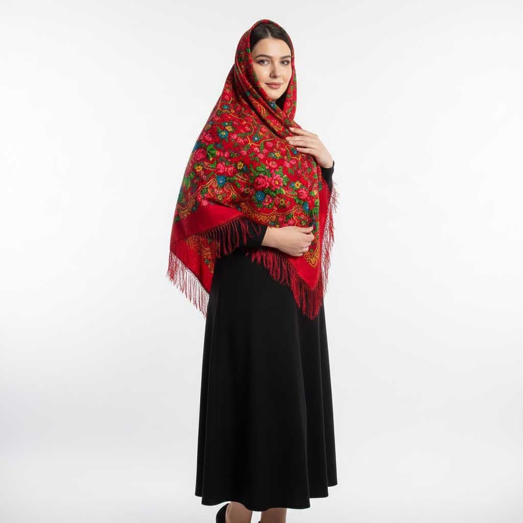 روسری ترکمن اصل کد 1426