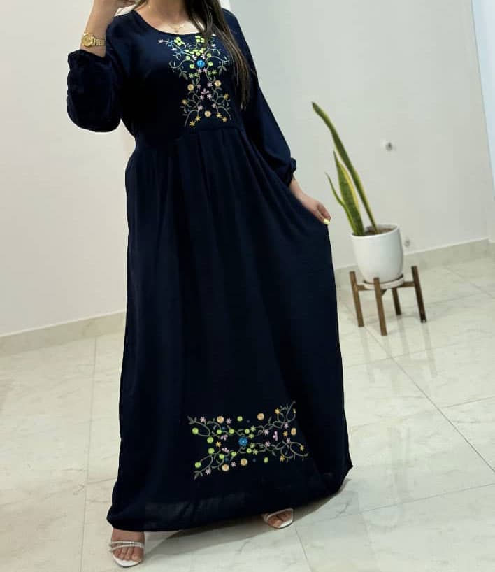 پیراهن نخی مدل آرشیدا کد 1329