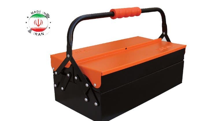 جعبه ابزار فلزی 40 سانت 2 طبقه تانوس کد MTB-01-402
