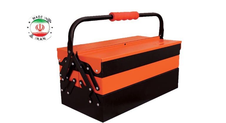 جعبه ابزار فلزی 40 سانت 3 طبقه تانوس کد MTB-01-403