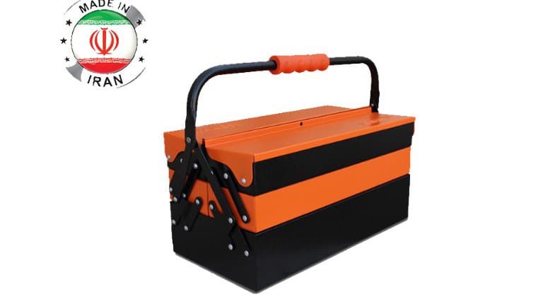 جعبه ابزار فلزی 30 سانت 3 طبقه تانوس کد MTB-01-303