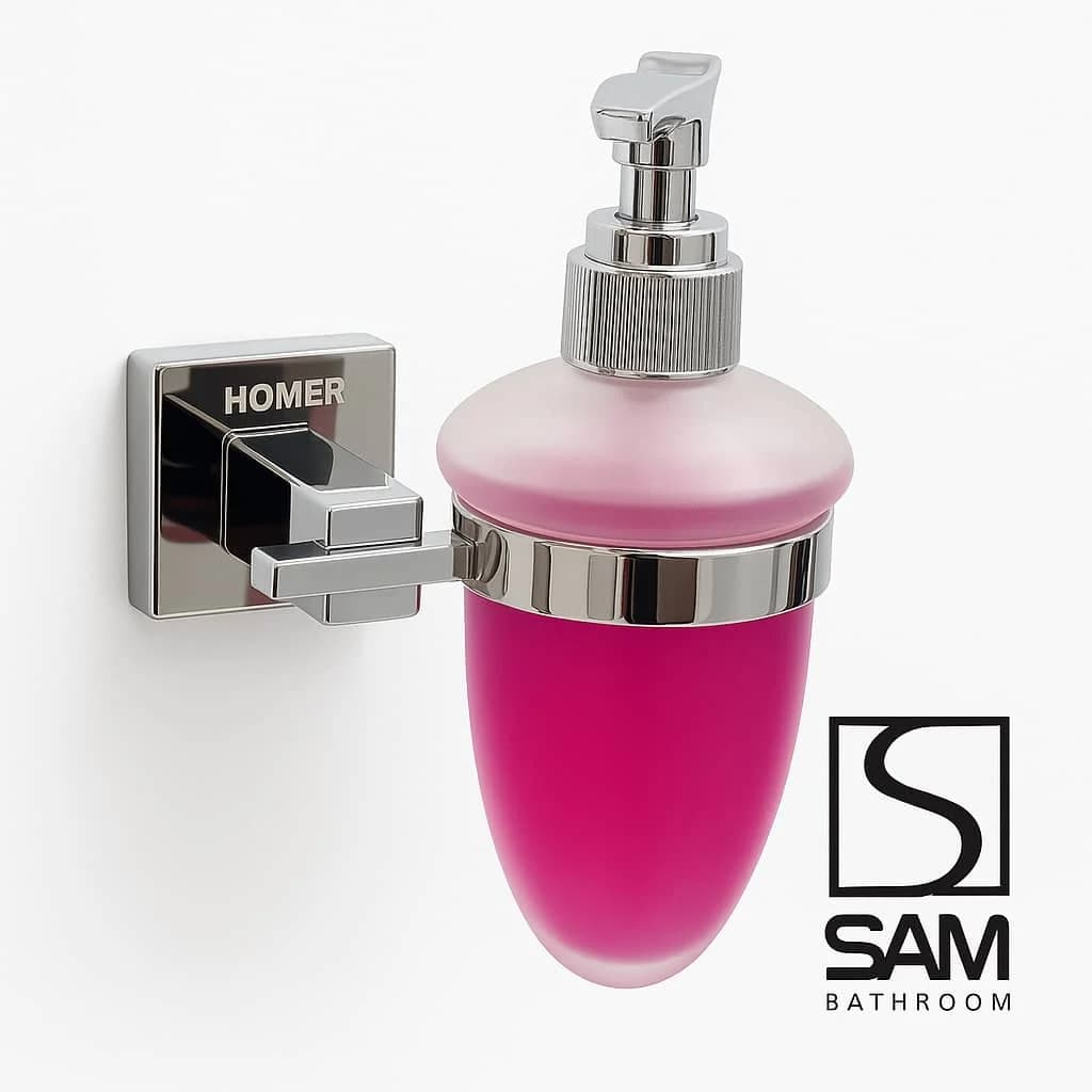 جای مایع دیواری استیل کروم برند هامر 55910