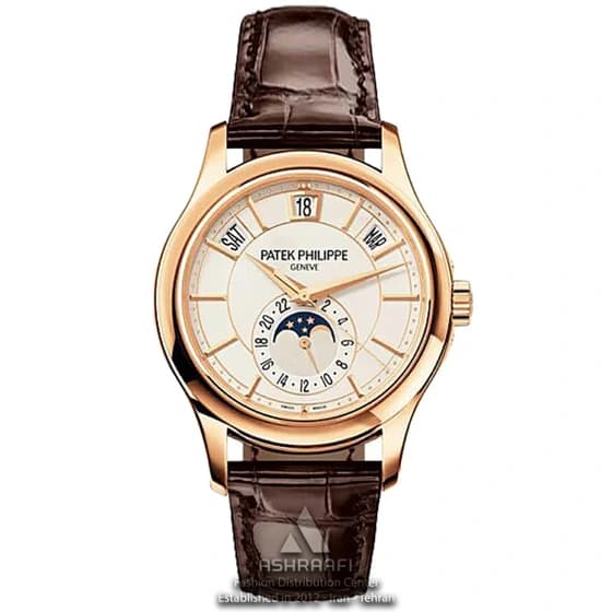 ساعت مچی پتک فیلیپ تقویم دائمی | Patek Philippe Perpetual Calendar | رزگلد صفحه سفید های کپی — تصویر ۳