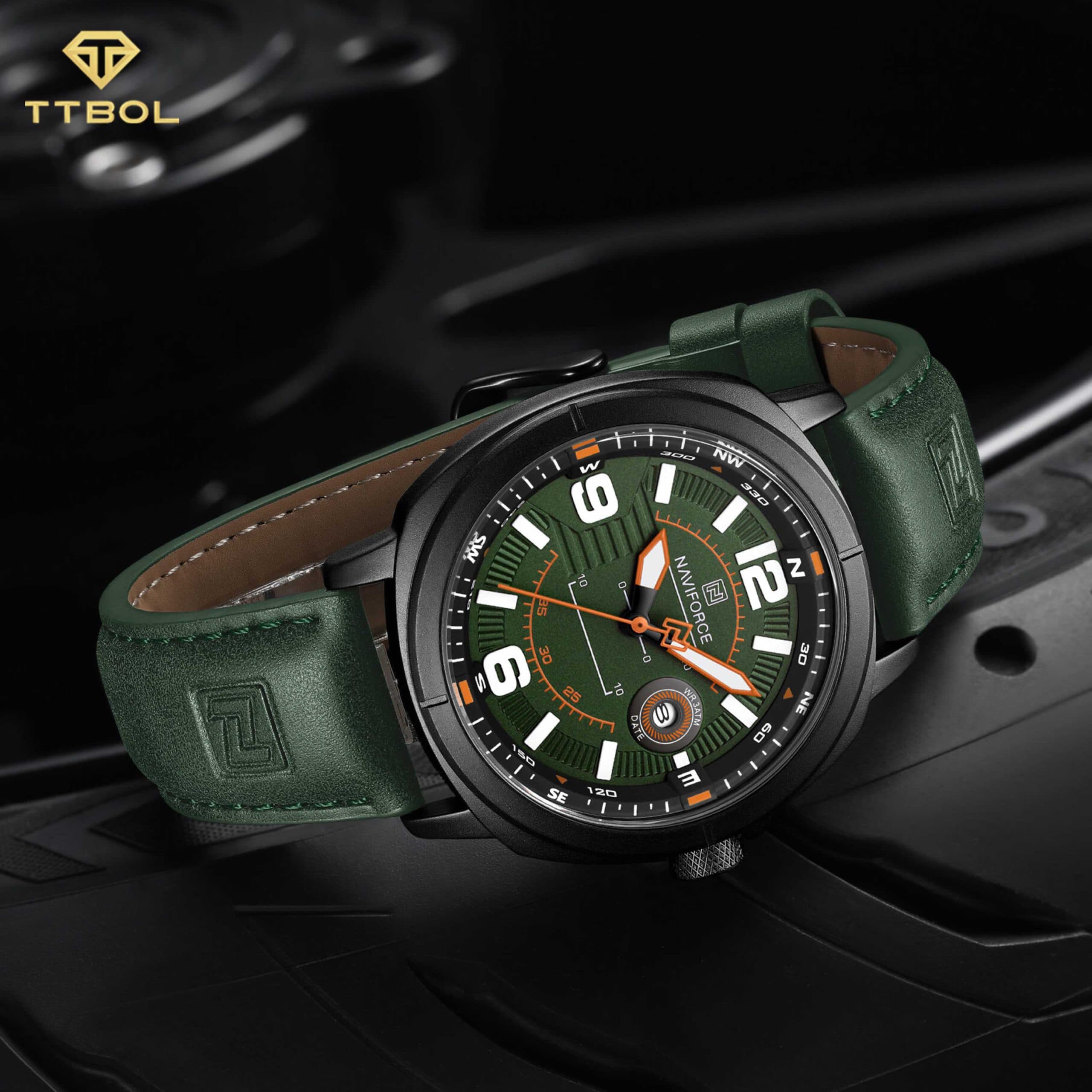ساعت مچی مردانه ناوی فورس NAVIFORCE NF8078 B/GN/GN — تصویر ۳