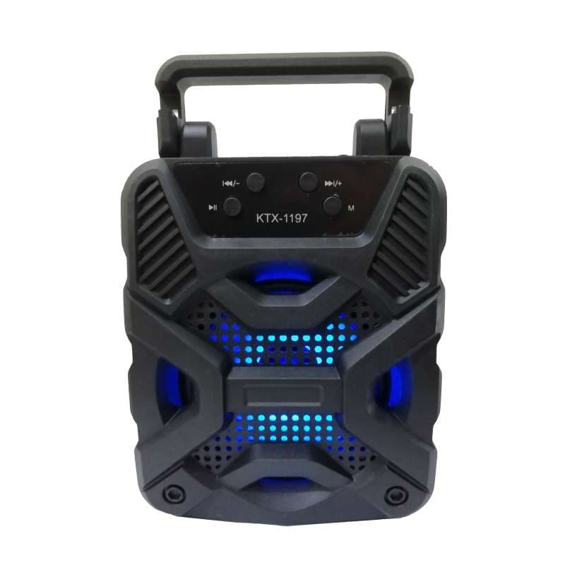 اسپیکر بلوتوثی KTX-1197 دسته دار و دارای استند گوشی و زیبا — تصویر ۳
