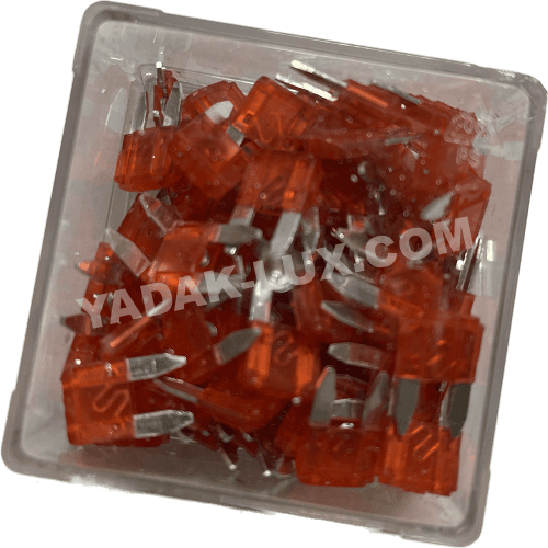 فیوز ریز 2شاخ 10 آمپر پژو 206(100 عددی)