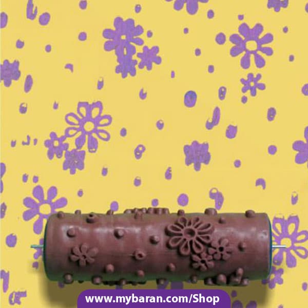 رول غلطک طرح دار GR-14 با طرح گل