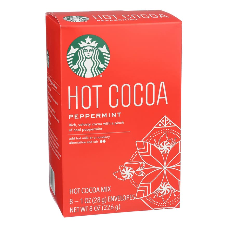 پودر هات چاکلت فوری “نعنا فلفلی” استارباکس | Starbucks Hot cocoa Peppermint