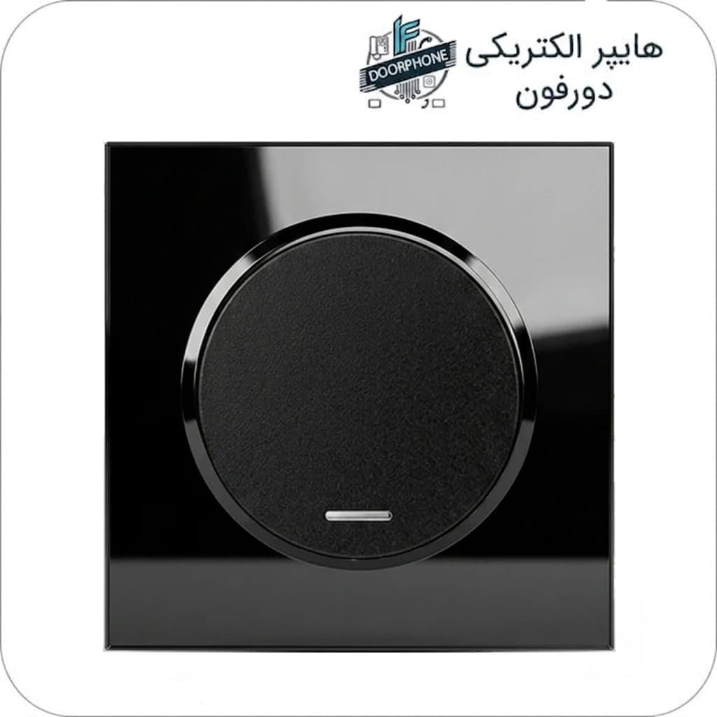 کلید یک پل ایران الکتریک مدل اسپادانا پلکسی مشکی