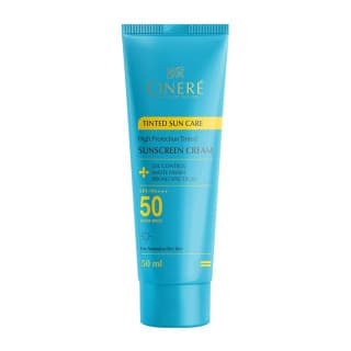 کرم ضدآفتاب سینره رنگی بژ روشن فاقد چربی spf50 — تصویر ۴