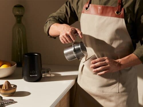 پیشبند و شابلون باریستا نسپرسو | Barista Apron and Barista Stencil