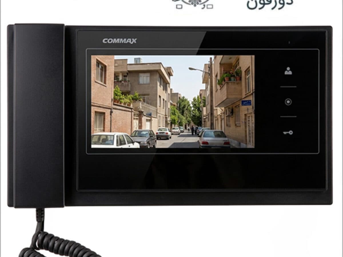 مانیتور آیفون تصویری ۷ اینچ حافظهدار کوماکس مدل 70K-M مشکی — تصویر ۳