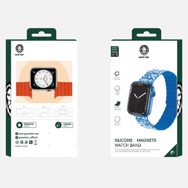 بند اپل واچ گرین لاین مدل Silicone Magnetic — تصویر ۲