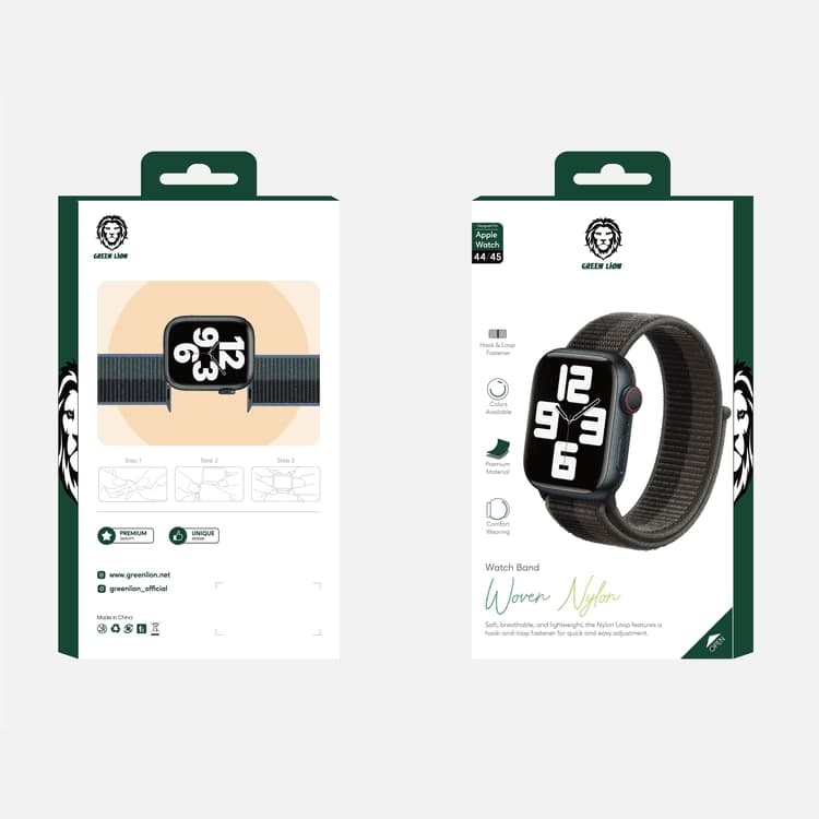 بند اپل واچ گرین لاین مدل Woven Nylon Sport Loop — تصویر ۲