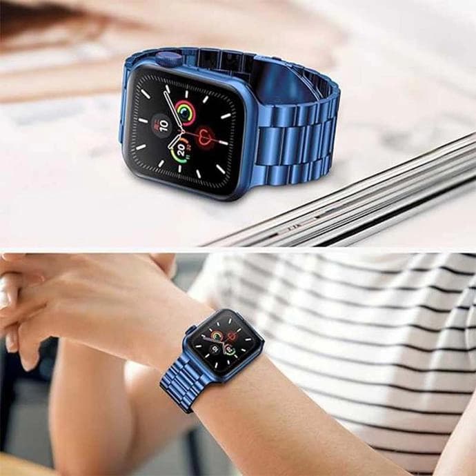 بند اپل واچ استیل ضد زنگ گرین لاین Link Stainless Steel Strap — تصویر ۸