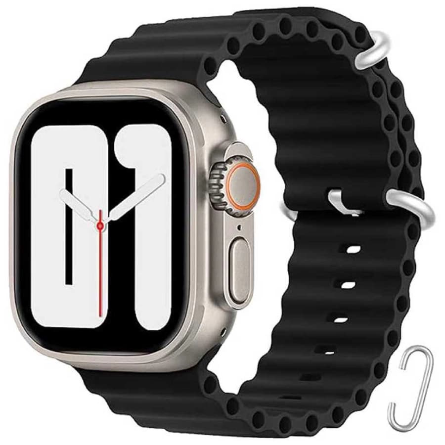 بند سیلیکونی اپل واچ گرین لاین مدل Felex Silicone Strap — تصویر ۳